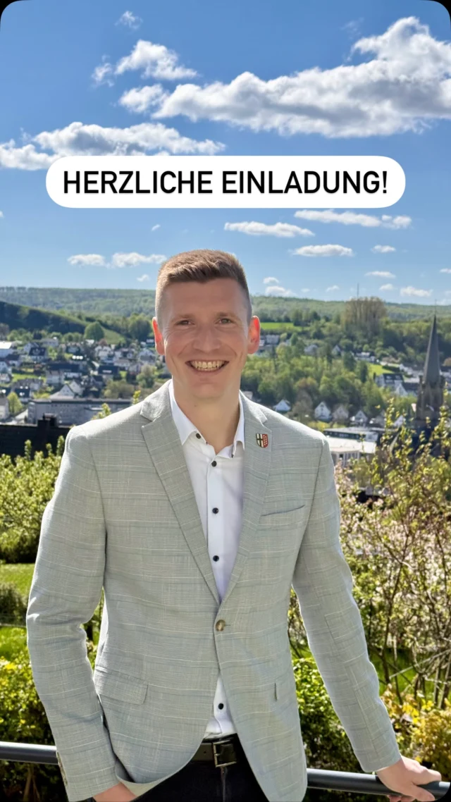 Neun Ortsteile – eine Stadt – meine Heimat ❤️ 

Hallo zusammen!👋 Für dieses kurze Vorstellungsvideo bin ich an einen meiner absoluten Lieblingsplätze in unserer Stadt gegangen.

In den kommenden Wochen möchte ich hier meine Person und meine Ideen näher vorstellen. ℹ️

Doch mir ist es besonders wichtig mit Ihnen und euch zur Zukunft unserer Stadt ins Gespräch zu kommen! 🤝

Schreibt mir gerne hier oder per Mail unter Info[at]spinnrath.com oder - was mir am liebsten ist - sprecht mich einfach persönlich an!😊

Ob 1. Mai, Spargelsonntag, den Jubiläumsfeiern, auf unseren Schützenfesten oder den unzähligen anderen Veranstaltungen, die auch dieses Jahr wieder unser Stadtleben bereichern werden! Ich freue mich auf euch! 🙏

Viele Grüße 
Maximilian Spinnrath
Gemeinsamer Bürgermeisterkandidat des CDU-Stadtverbands & Bündnis ‚90/Grüne Warstein
#Spinnrath2025 #StadtWarstein @cdu_stadtverband_warstein @gruenewarstein